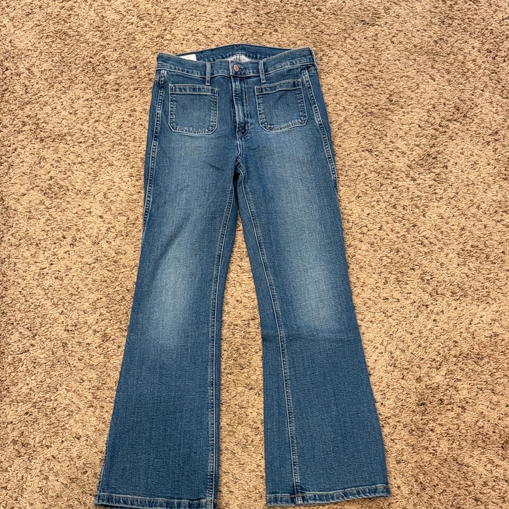 GAP Women's Wide Leg Jeans in Classic Blue